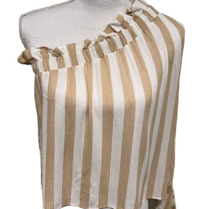 MOA MOA One Sleeve Crop Blouse Small